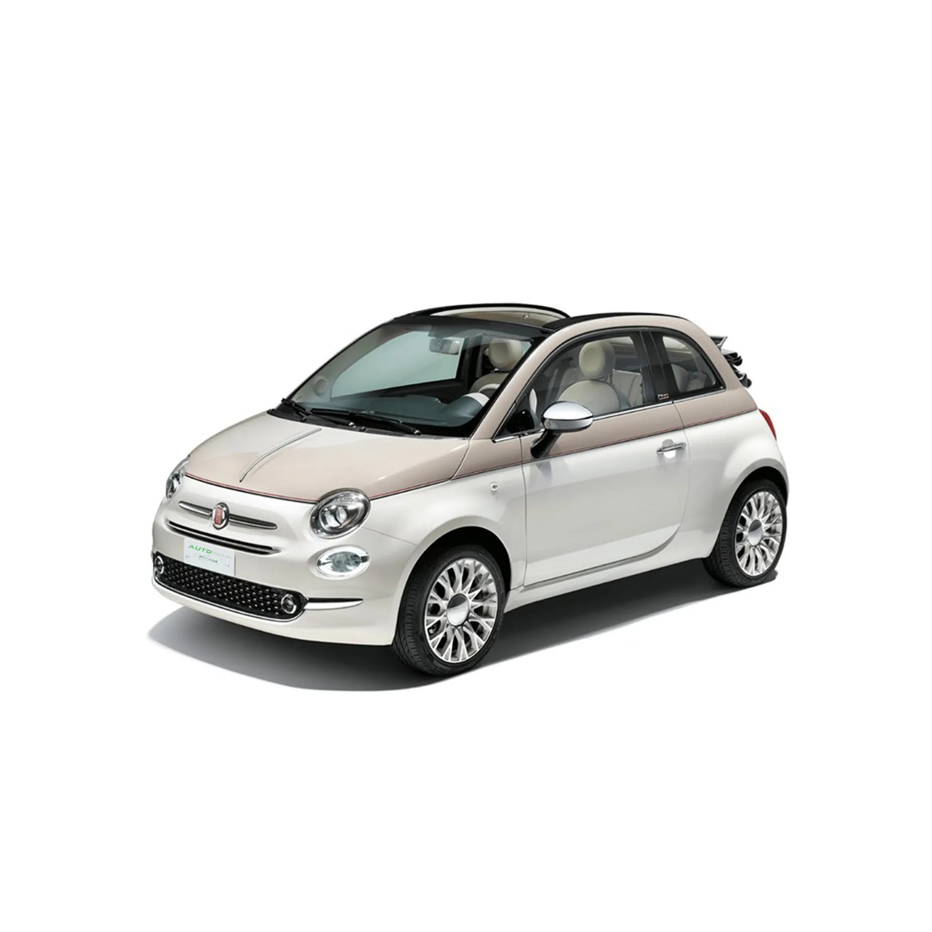 Fiat 500 Cabrio rental car in Kefalonia