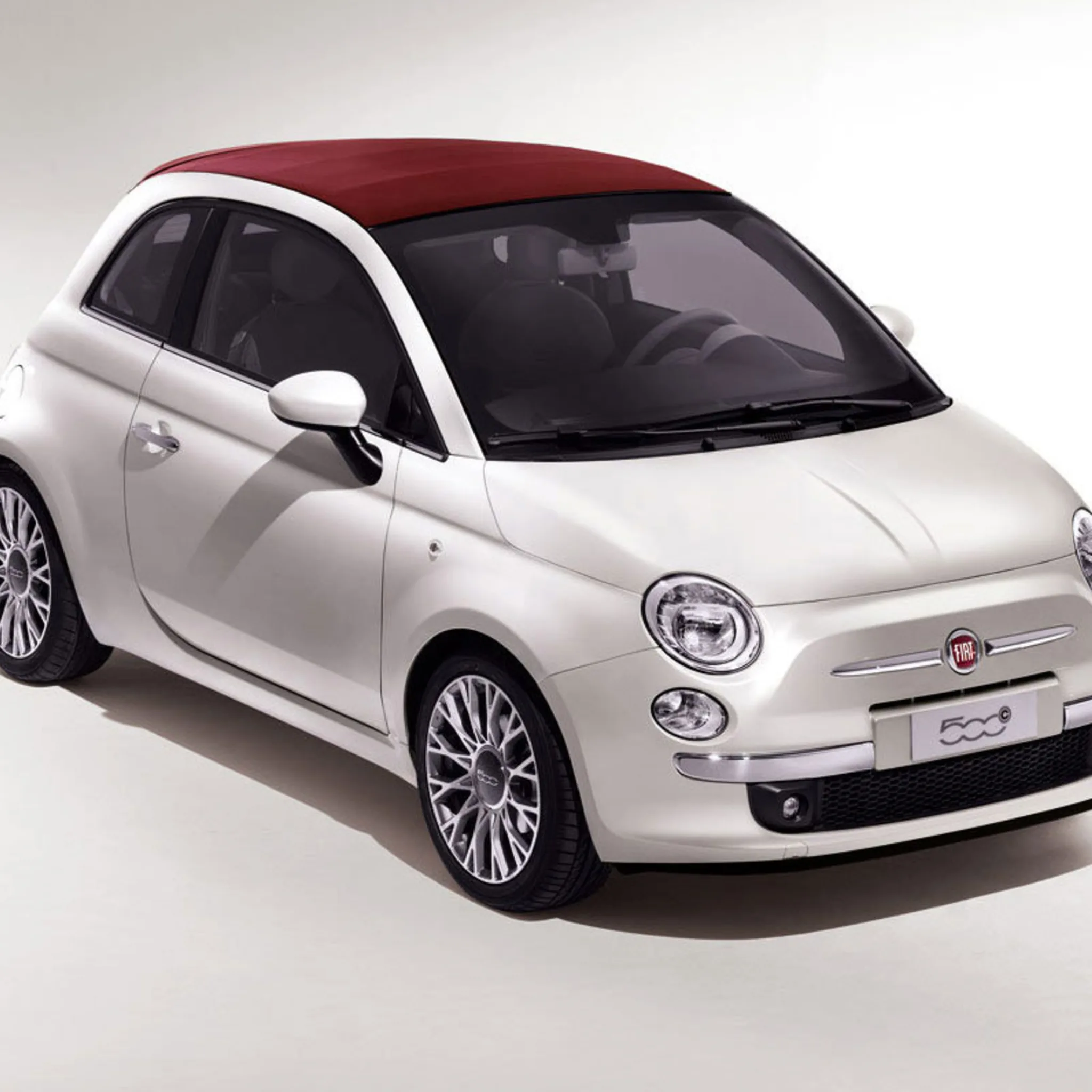 Fiat 500 Cabrio Automatic rental car in Kefalonia